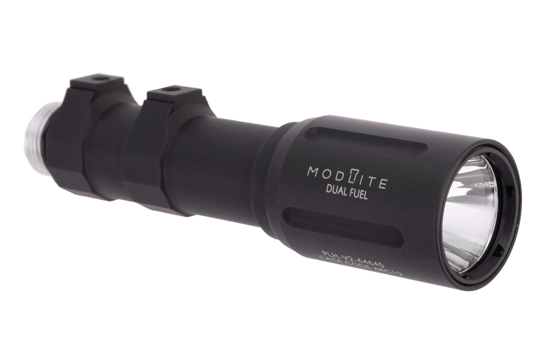 Modlite Systems PLHv2 18650 Dual Fuel Weapon Mounted Light - No Tailcap or Charger - Black